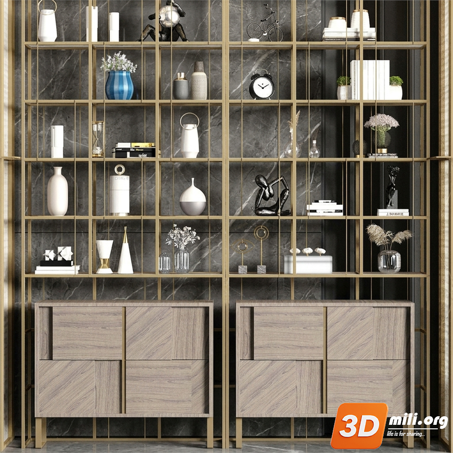 Decorative cabinet Skp Files